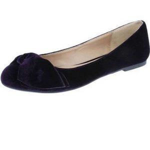 Womens Loafers Flats Fioni Destiny Purple 7 Fx Velvet Slip On Padded Almond Toe